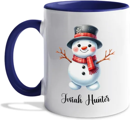 Vista 39 de Taza de café de Papá Noel con nombre personalizado – Taza de Papá Noel personalizada, 11 onzas y 15 onzas, bonita taza de cerámica blanca regalo