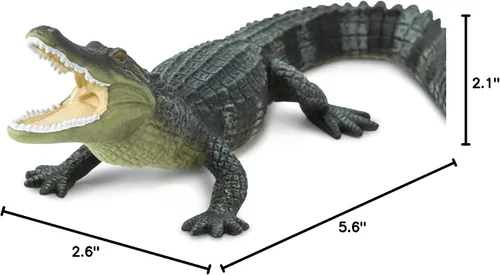 Vista 7 de Safari Ltd. Figura de cocodrilo – Figura realista de reptil de 6 pulgadas – Juguete educativo para niños, niñas y niños a partir de 3 años