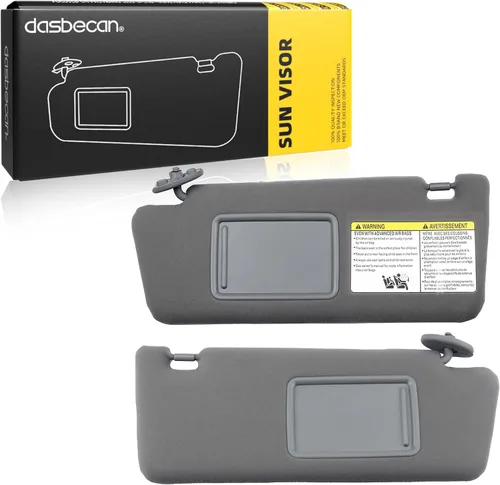 Vista 11 de Dasbecan - Visera solar para el lado izquierdo del conductor compatible con Toyota Tacoma 2005, 2006, 2007, 2008, 2009, 2010, 2011, 2012, 2013 Beige