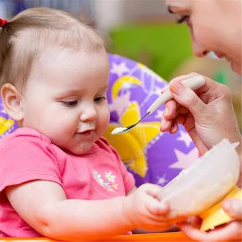 Vista 6 de Kirecoo Juego de 2 utensilios para niños pequeños, tenedores y cucharas para niños, juego de cubiertos de acero inoxidable para niños, cubiertos