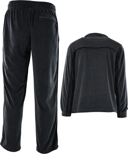 Vista 5 de ChoiceApparel Chándal de terciopelo para hombre con bolsillos con cremallera