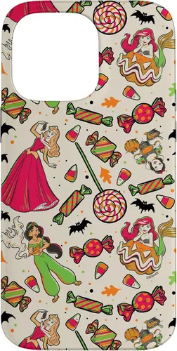 Vista 21 de iPhone 16 Disney Princess Snow White Ariel Jasmine Aurora Funda de Halloween