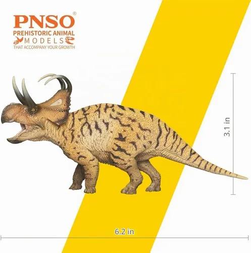 Vista 4 de PNSO Modelos de dinosaurios prehistóricos: 41 Pérez el Machairoceratops