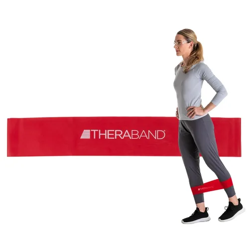 Vista 11 de Banda de látex profesional de resistencia TheraBand para pilates, crossfit, yoga, tonificación, estiramiento, entrenamiento de fuerza sin pesas