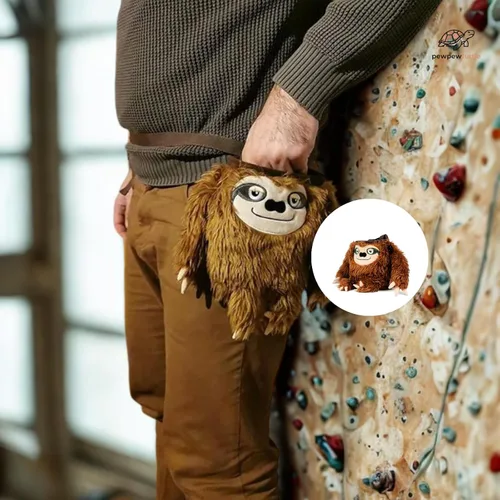 Vista 3 de Bonita bolsa de tiza para levantar, gimnasio y escalada en roca, cubo grande de tiza con cinturón ajustable, bolsa de polvo de agarre para boulder
