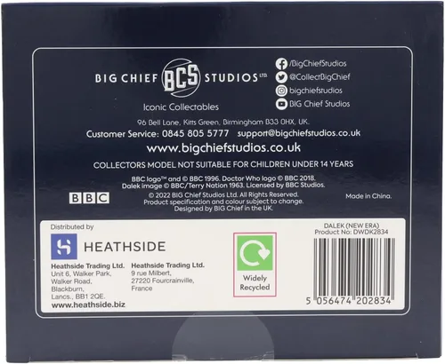 Vista 8 de Eaglemoss Doctor Who - Figura suprema Dalek (bronce) de 9 pulgadas