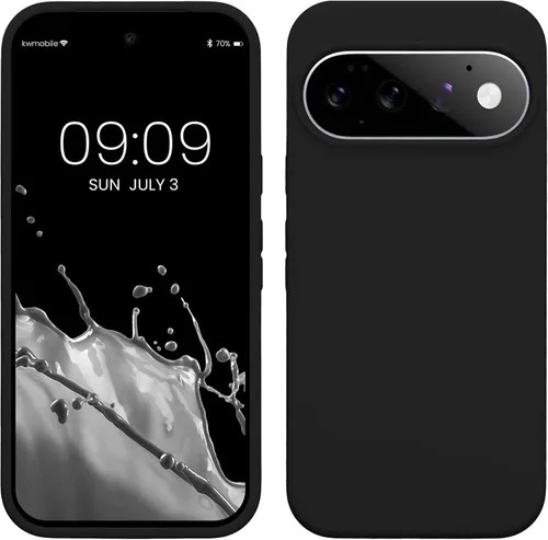 Vista 141 de kwmobile Funda Compatible con Google Pixel 6 - Funda de teléfono de silicona de TPU con acabado suave - Océano Profundo