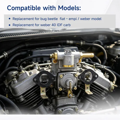 Vista 3 de GXYWADY Repuesto de carburador de 2 barriles para VW Beetle Bug Fiat Weber Engine 40 IDF Carb