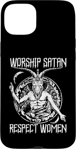 Vista 9 de Worship Satan Respect Women I Satanic Goat Head Case for iPhone 16