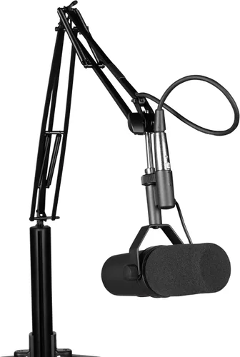 Vista 10 de Gator Frameworks Árbol de creación de contenido todo en uno de la serie ID con accesorios de luz, micrófono y cámara, extensiones de accesorios