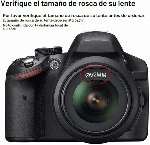 Vista 5 de Tectra 52MM 0.43x Lente Profesional de Gran Angular HD (Porción Macro) para Cámaras Nikon DSLR D3300 D3200 D3100 D5500 D5300 D5200 D5100 D7100 D7000