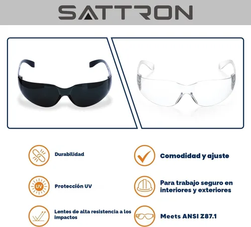 Vista 7 de 100 paquetes de gafas de seguridad teñidas, gafas protectoras resistentes a arañazos e impactos, lentes de policarbonato de humo oscuro para Paquete