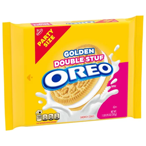Vista 12 de OREO Double Stuf Golden Sandwich Galletas, tamaño fiesta, 24.95 oz