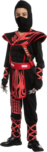 Vista 3 de Spooktacular Creations Kids Dragon Scales Ninja Costume for Boys Halloween Pretend Play