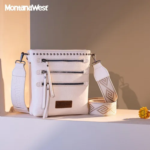Vista 6 de Montana West Bolsos cruzados para mujer con múltiples bolsillos y correa de guitarra