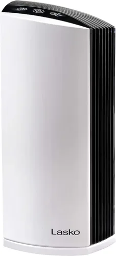 Vista 10 de Lasko LP200 - Purificador de aire de escritorio HEPA con temporizador para un entorno doméstico más limpio y fresco, filtración de 2 etapas que