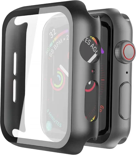 Vista 55 de Misxi Juego de 2 Fundas de Vidrio Templado Compatibles con Apple Watch Series 3 y Series 2 de 1.496 Pulgadas, Protector de Pantalla de Policarbonato