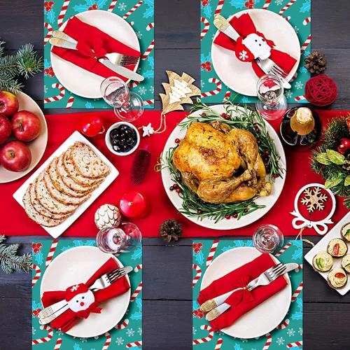 Vista 4 de Yahenda 150 piezas de papel de cera de Navidad, hojas de papel de pergamino decorativo impermeable para panadería, resistente a la grasa