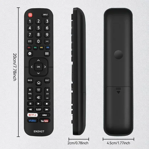 Vista 7 de Nuevo reemplazo universal Sharp aquos TV Control remoto EN2A27 compatible con Sharp Hisense Control remoto LCD LED HDTV Smart TV Control remoto