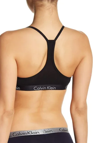 Vista 2 de Calvin Klein Brasier Bralette Motive de Algodón Ligeramente Forrado para Mujer