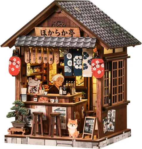 Vista 10 de Kit de rincón de libros de bricolaje con luces LED, rompecabezas de madera 3D para adultos (laberinto del tesoro del dragón)