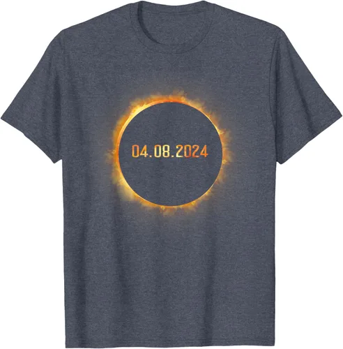 Vista 62 de Totality 04.08.24 Total Solar Eclipse 8 de abril de 2024 Eclipse Camiseta, Negro, S