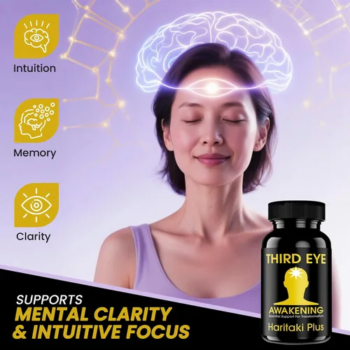 Vista 10 de Third Eye Awakening Organic Haritaki Capsules, 650 mg, 100 cápsulas
