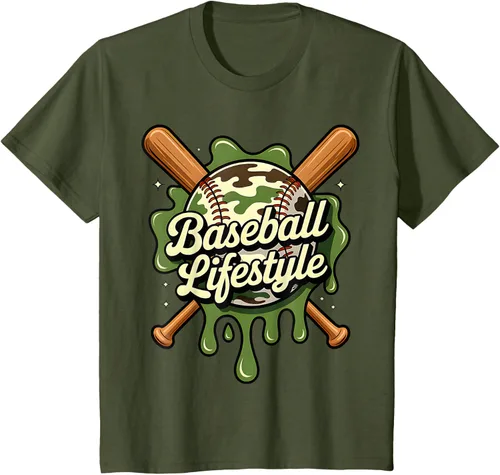 Vista 10 de Baseball Life Style 101 Apparel Youth Drip Baseball Boys Kid Camiseta