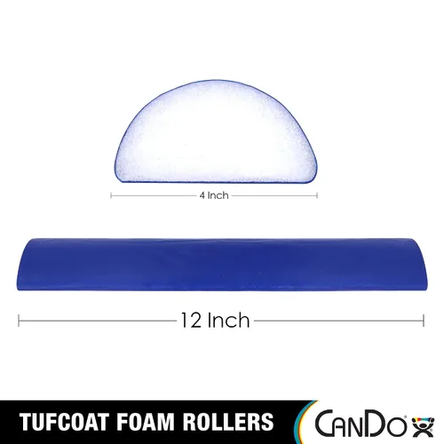 Vista 2 de Rodillo de espuma CanDo 30-2235 PE, con acabado TufCoat, redondo, 4" x 36", azul, 1