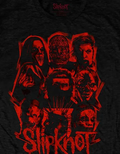 Vista 3 de Slipknot T Shirt We are Not Your Kind Red Patch Band Logo Official Mens Black