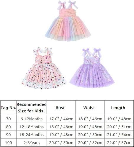 Vista 6 de Vestido tutú para niña, sin mangas, fruncido, vestido de verano con lentejuelas brillantes, lunares, estrellas, princesa, vestido de tul