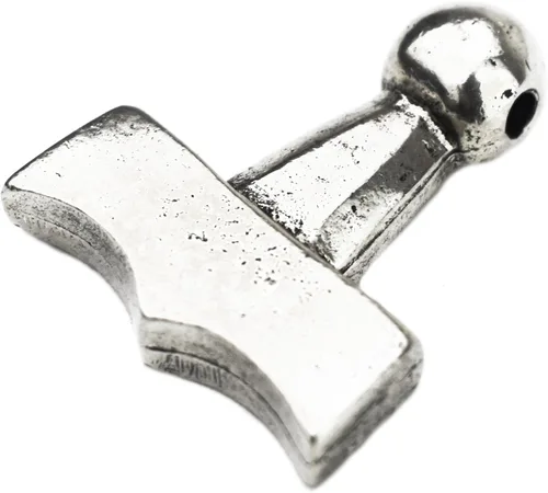 Vista 2 de Viking Mjolnir Thors Hammer - Colgante de peltre