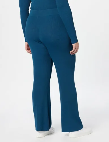 Vista 6 de The Drop Pantalón tipo suéter Ellison Rib Flare Leg para mujer
