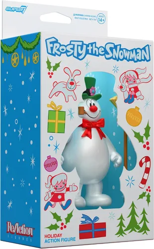 Vista 5 de Super7 Figura de Reacción Frosty The Snowman (Inspirada en Caja de Dulces) - Figura de Acción de Frosty The Snowman de 3.75 Pulgadas con Accesorio