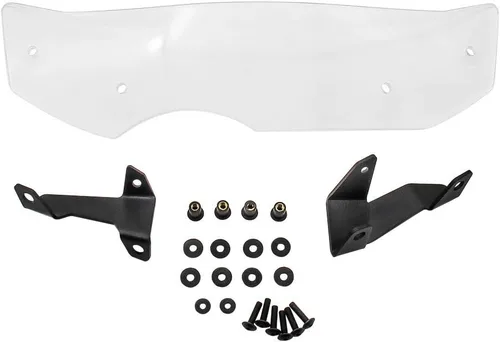 Vista 3 de Extensión de deflector de viento para parabrisas de motocicleta, compatible con BMW R1200GS R 1200 GS LC Adv R1250GS R1250GS R1250 Adventure Gris