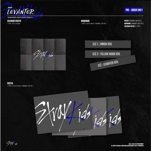 Vista 4 de Stray Kids - Clé: Álbum Levanter (Normal Ver) + Póster plegado