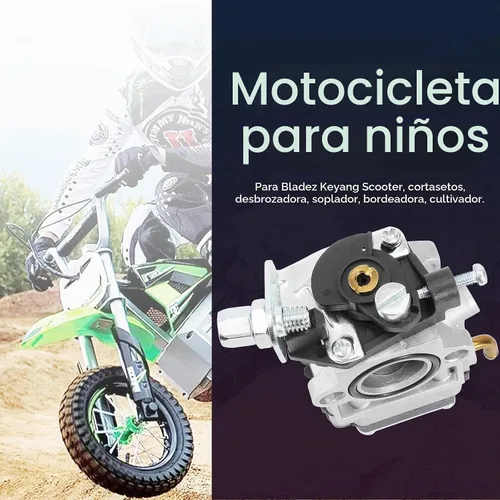 Vista 7 de Carburador para motor de 2 tiempos de 33cc 40cc 43cc 47cc 49cc 50cc con entrada de 15mm para Dirt Pocket Rocket, ATV, Scooter, Mini Chopper, Quad