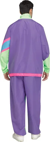 Vista 3 de Fun World Hip 80s Tracksuit Men's Costume