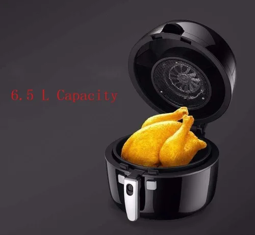 Vista 6 de Horno freidora de aire, horno inteligente de 6.8 cuartos de galón sin aceite, freidora multifunción con pantalla digital LCD y olla antiadherente