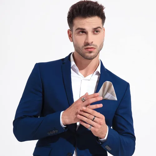 Vista 4 de Pañuelo de 24 piezas para hombre pañuelo a cuadros para hombre suave regalo para hombres talla única Multi color talla única