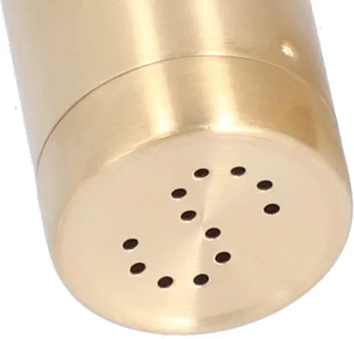 Vista 6 de 2 saleros y pimenteros dorados, salero y pimentero dorado, cocteleros de especias de acero inoxidable, frasco de condimentos con tapa, ideal