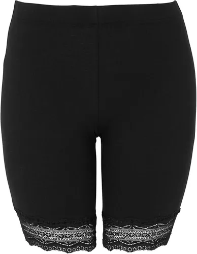 Vista 6 de ellos Pantalones cortos de bicicleta con dobladillo de encaje para mujer