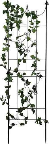 Vista 3 de OUTOUR Rejilla de jardín más grande para soporte de plantas, enrejado de alambre, valla de estaca, 70 x 20 pulgadas, para plantas trepadoras, vides