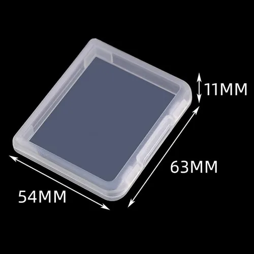 Vista 2 de Expositores de plástico transparente para almacenamiento de artículos pequeños, 2.5 x 2.1 x 0.43 pulgadas (0.433 in de grosor), versión grande