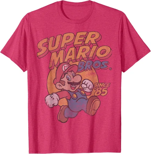 Vista 24 de Super Mario Bros. Desde '85 Camiseta Vintage con Póster' Negro