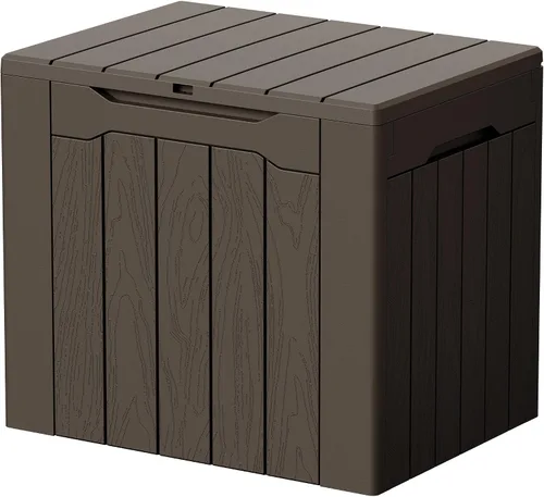 Vista 26 de Devoko Caja de cubierta de 29 galones, caja de almacenamiento al aire libre de resina impermeable Bloqueable y resistente a los rayos UV