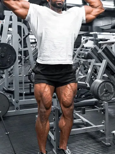 Vista 4 de EVERWORTH Pantalones cortos de entrenamiento para hombre con entrepierna de 5 pulgadas, pantalones cortos deportivos para gimnasio