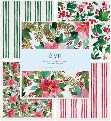 Vista 13 de ELYN Paños de cocina suecos, paños de esponja reutilizables y lavables, toallas de papel absorbentes para limpieza de cocina, platos, encimeras