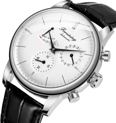 Vista 2 de FORSINING Men's Automatic Watch Power Reserve Date Display Fashion Mechanical Wristwatch