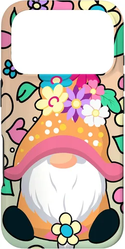 Vista 29 de Funda para iPhone XR con diseño de gnomo de verano y flores de margarita